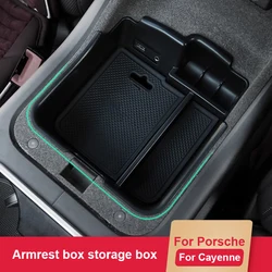 For Porsche Cayenne 2011 2012 2013 2014 2015 2016 2017 Car Center Console Storage Box Tray Central Armrest Interior Accessories