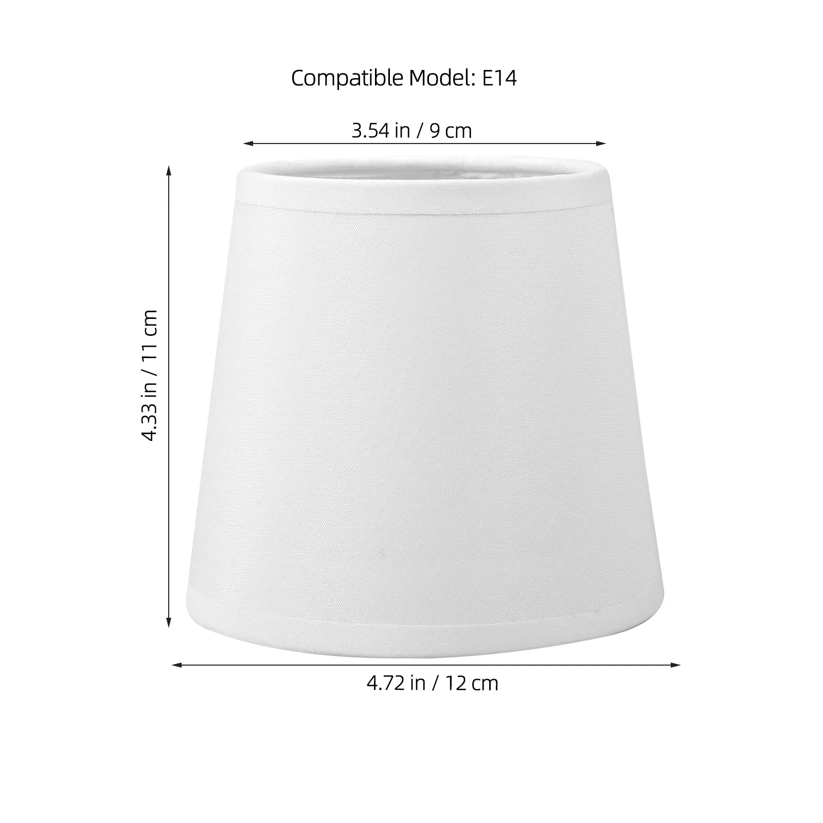 2Pcs Cloth Iron Lamp Shade Soft Light Decorative Lampshade for Bedside Study Hotel Floor Lamp Cover Replacement