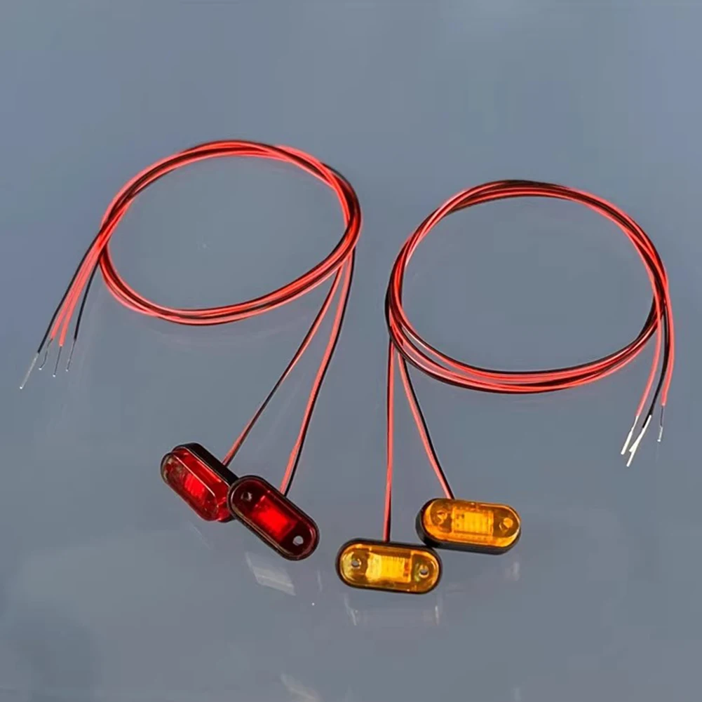 Luz de advertência luz de posição de luz de perigo para caminhão trator Tamiya 1/14 RC DIY
