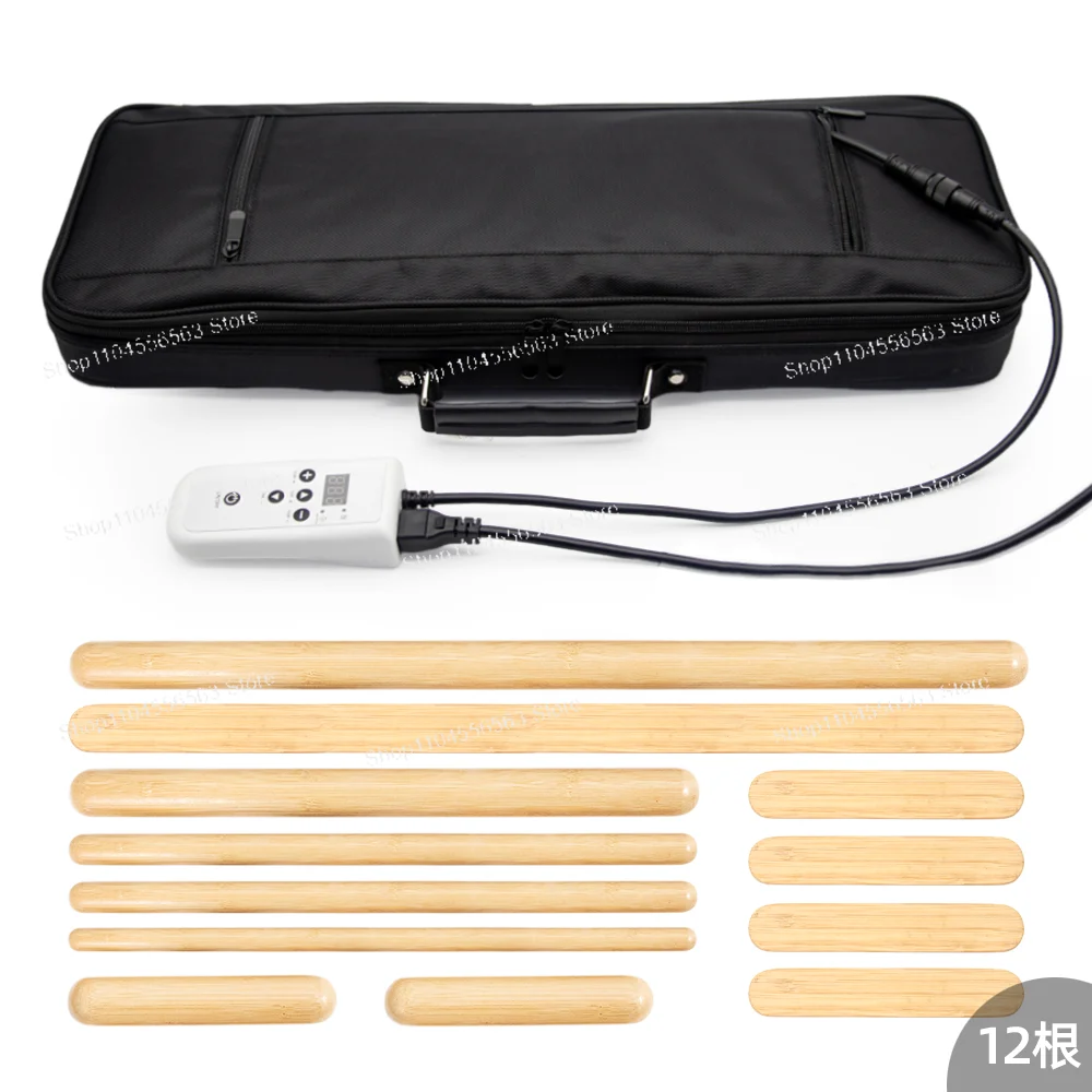 

Portable Bamboo Massage Stick Set with Warming Function for Muscle Relaxation and Home Care
