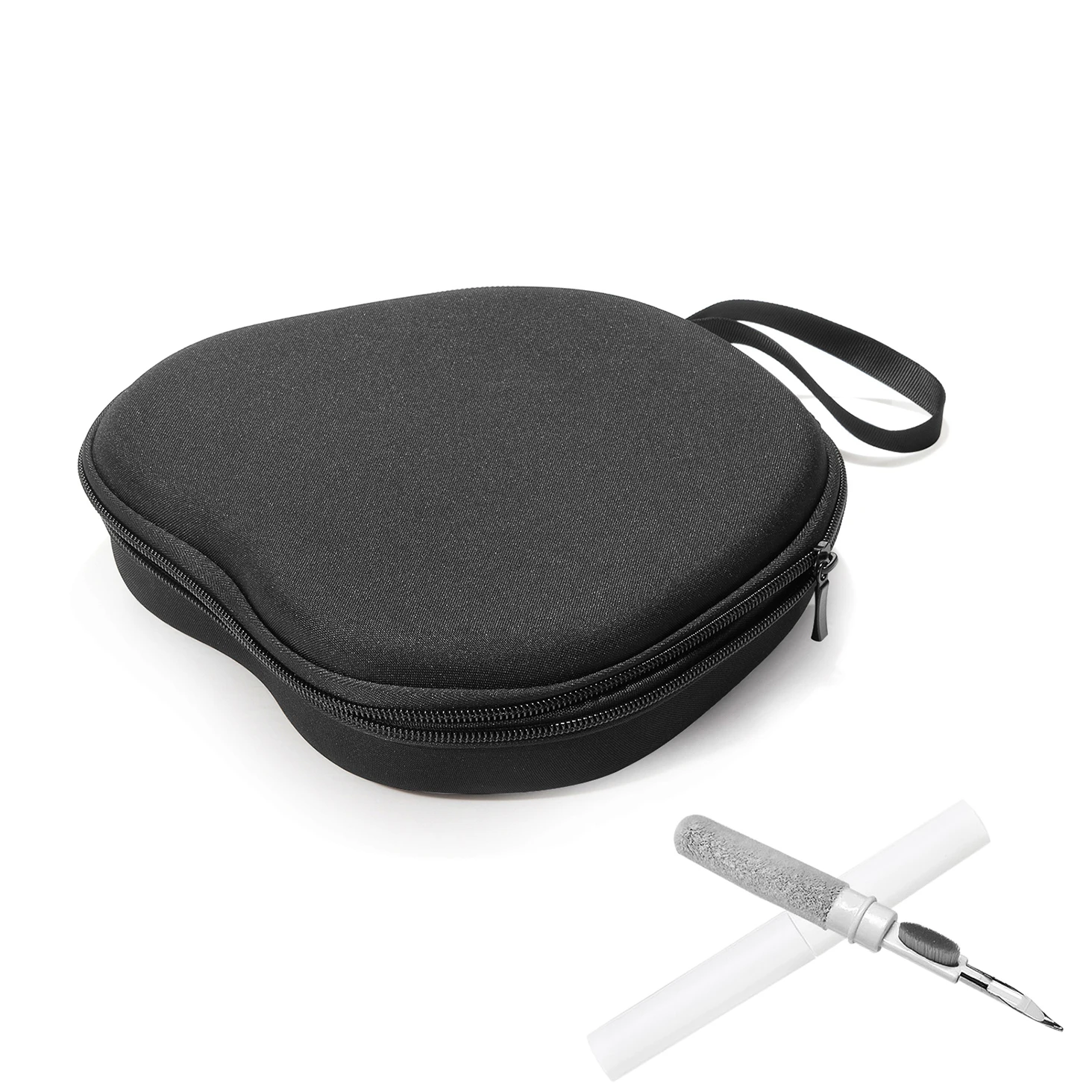 For Haylou S30 Headphone Case EVA Hard Shell Storage Bag With Cleaning Pen Set - Black