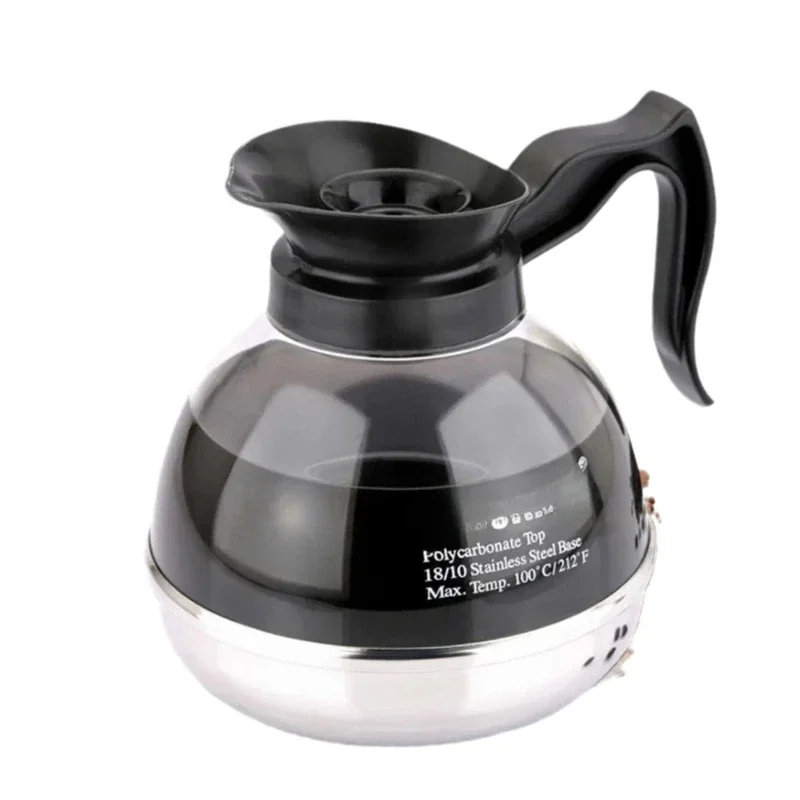

Heating Insulation Cafe Service Pot Transparent Teapot 23989 Stainless Steel Bottom 1.8L
