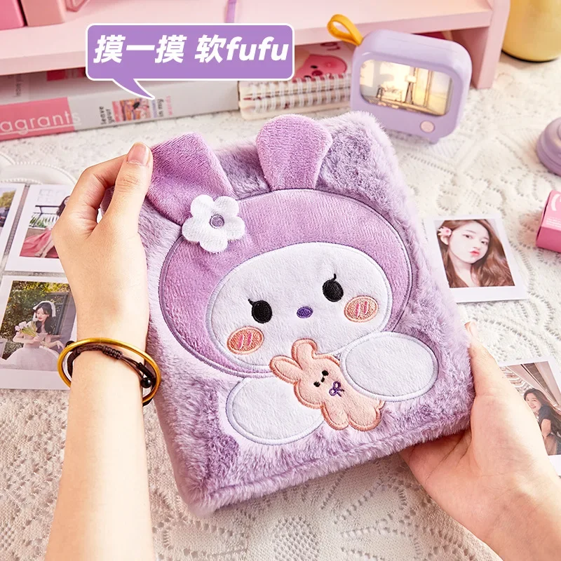 מחזיק תמונות IFFVGX Plush A6 Binder Kpop Idol עם 20 כיסויים 3 אינצ'ים פוטוקרטים ספר איסוף פוקאפור