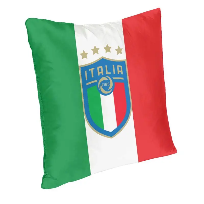 Hot Sale Italia Figc Throw Pillow Case Home Decorative Italian Football Gift Cushion Cover Sofa Car Pillowcase Polyester