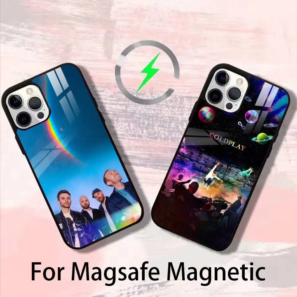 

Band C-Coldplay Phone Case For iPhone 17,16,15,14,13,12,Plus,Pro,Max for Magsafe Magnetic Wireless Charging