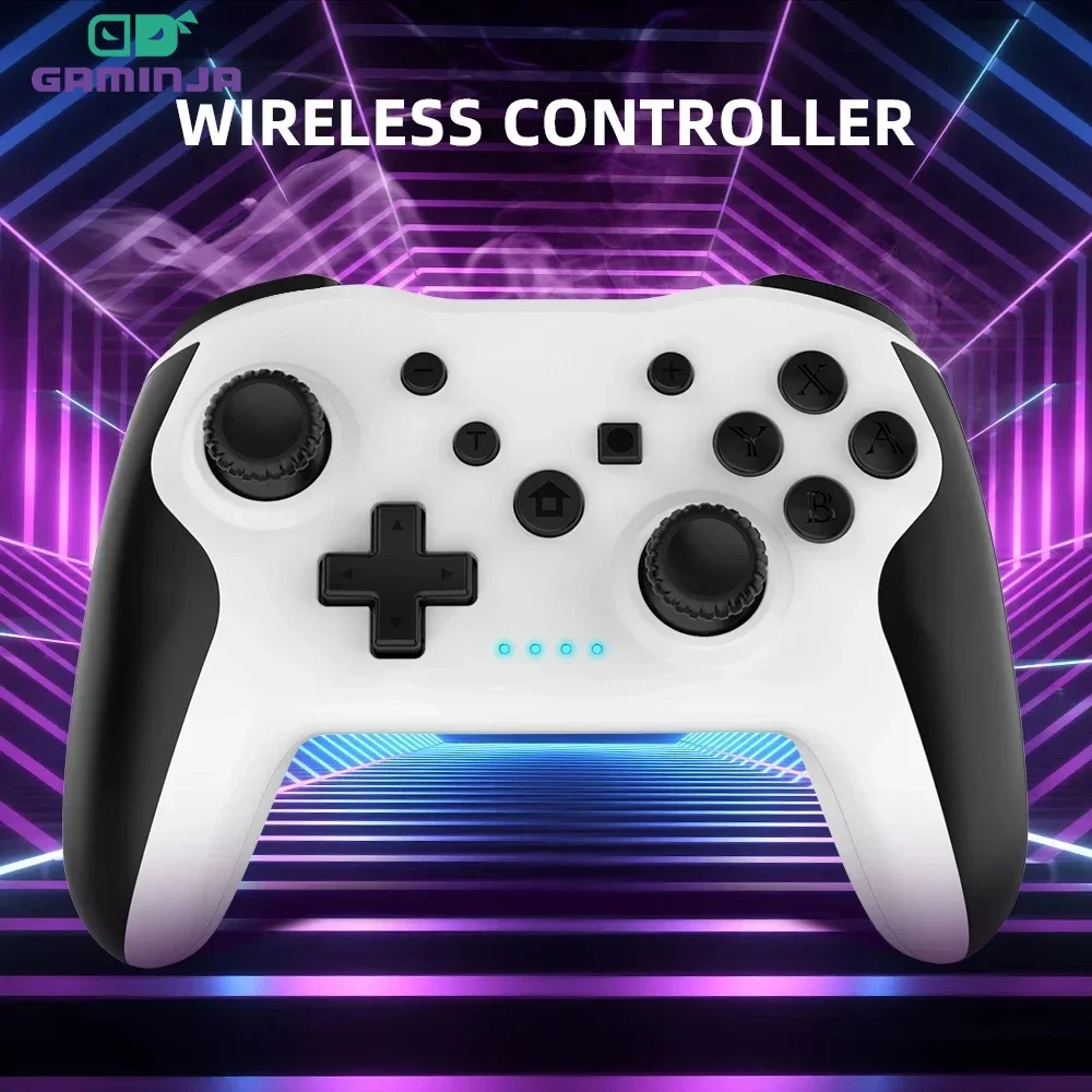 GAMINJA Wireless BT Controller per Nintendo Switch Pro Smartphone PC TV Box Tablet PS3 Tesla Gamepad PC Joystick Controller 2.4G