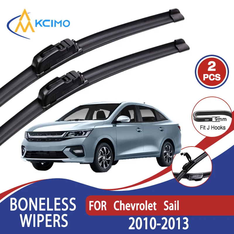 

For Chevrolet Sail 2010-2013 Car Wiper U-type Soft Rubber Boneless Wiper HD Quiet Durable Automotive Wiper 18"+16"