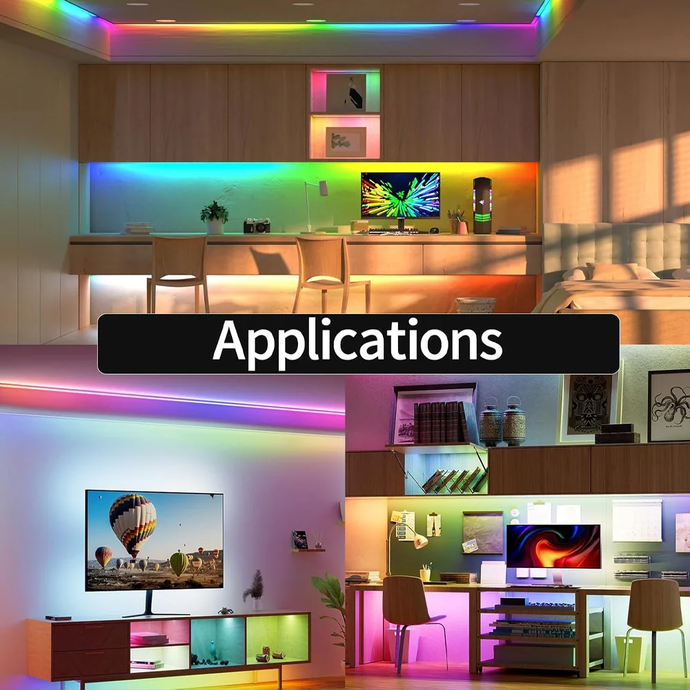 WiFi COB RGBIC LED قطاع 12 فولت 2 متر 3 متر 5 متر 10 متر WS2811 حلم اللون عنونة غرفة ضوء ديكور التحكم عن بعد fr Alexa مساعد المنزل