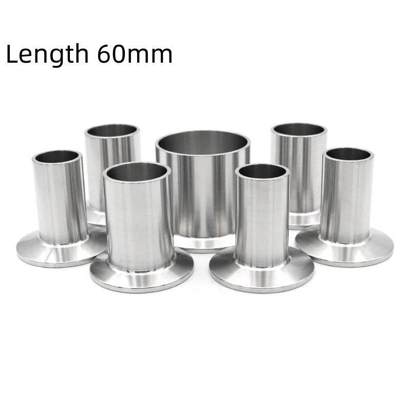 

SS304 Нержавеющая сталь Длина 60 мм Сварочный наконечник Tri Clamp OD19/25/32/38/45/51/63/76/89/102 мм Фланец для фитинга труб