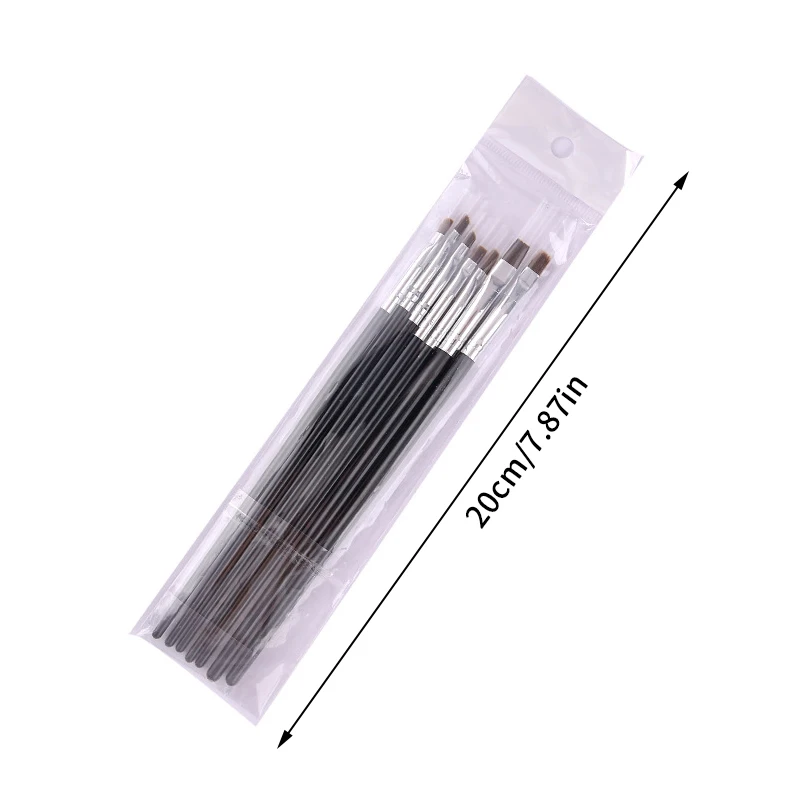 5/7Pcs Dental Resin Shaping Brush Pens Nylon Brush Nails Art Brushes Various Size Dentistry Composite Teeth Dentistry Material