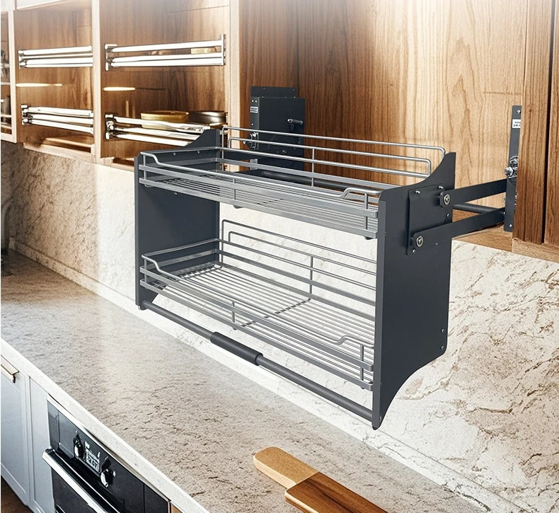 مبيعات المصنع مباشرة نظام مصعد المطبخ خزانة طويلة رفع لأعلى ولأسفل سلة سحب سلة رفع المطبخ الكهربائية