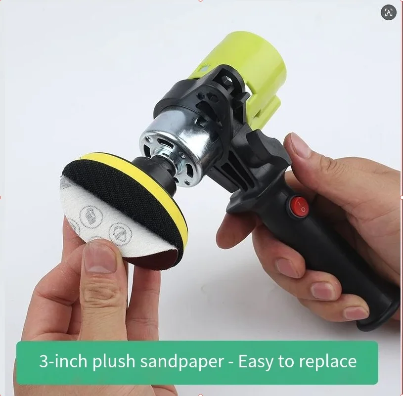 2-inch-3-inch Electric Suction Cup Sander Handheld Sandpaper Dry Sander for High-Speed Wall Polishing