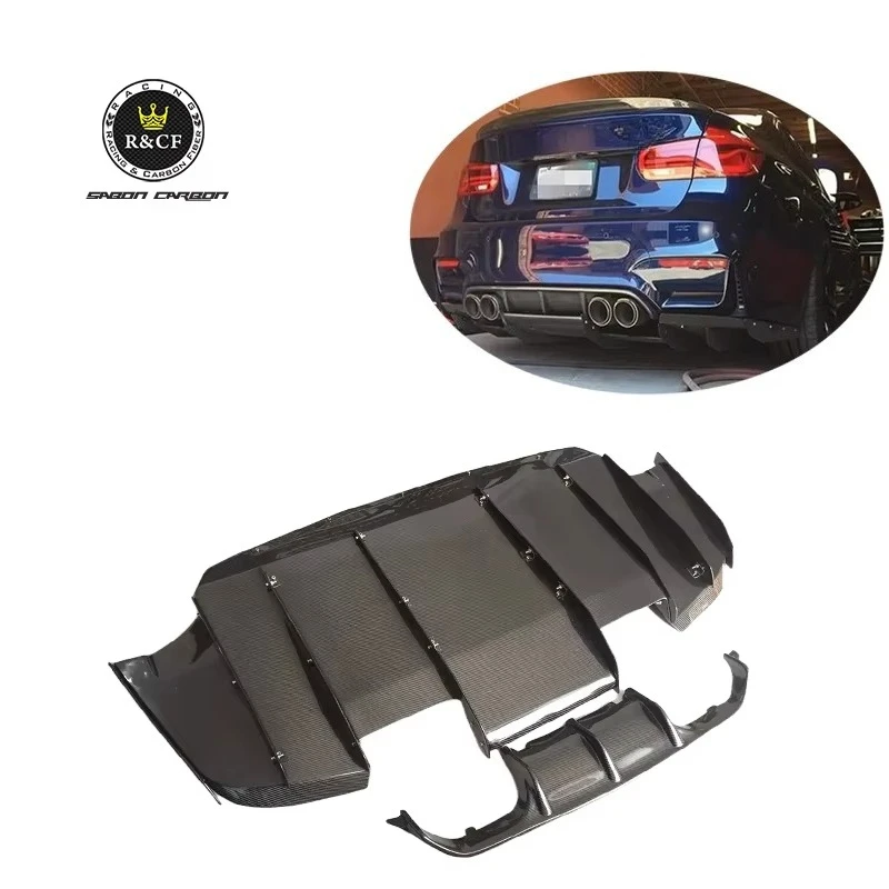 

VA Style Carbon Fiber Rear Bumper Diffuser with Fit for BMW F80 F82 F83 M3 M4 15-18