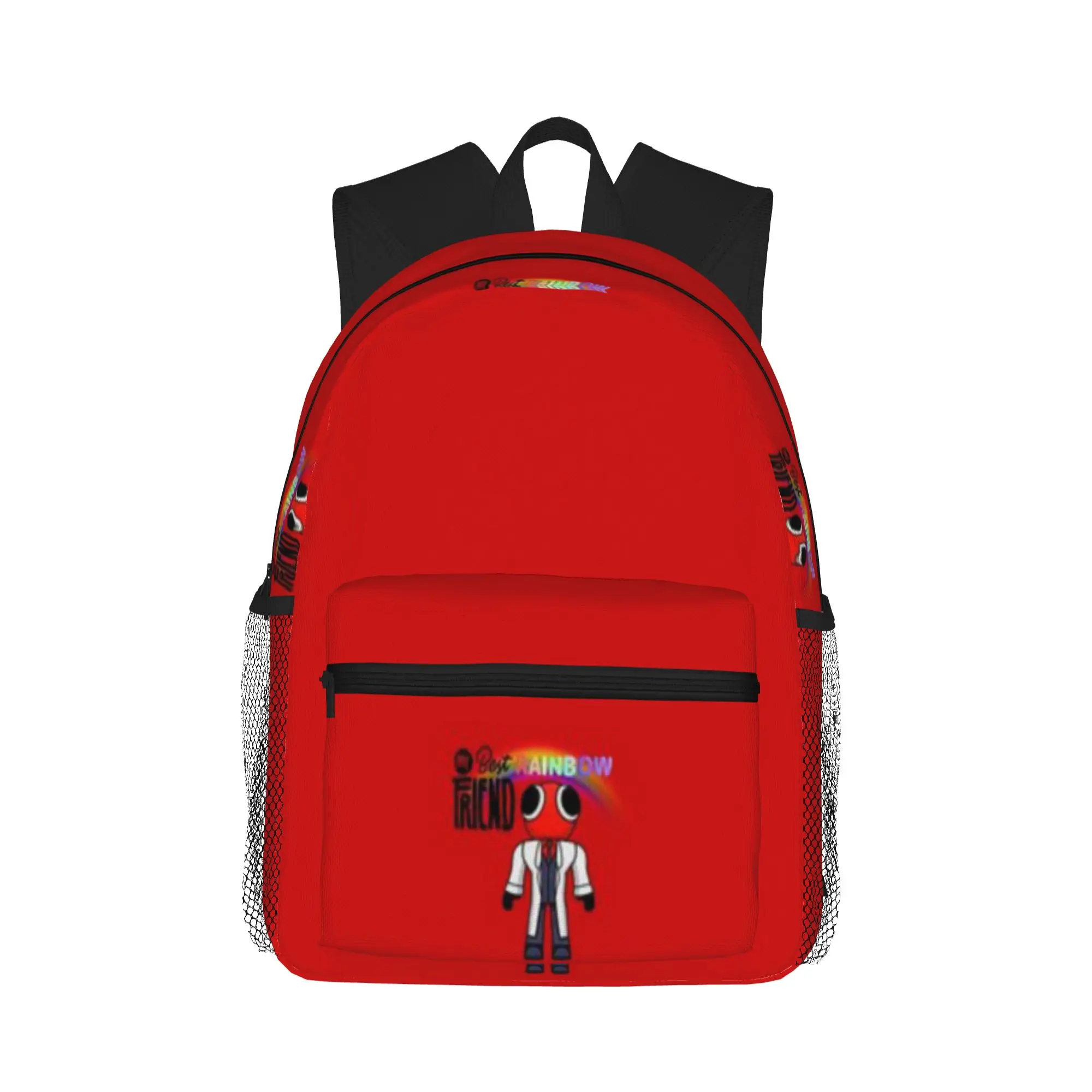 My Best Rainbow Friend Red  Casual Backpack for Students and Adults Men's backpack