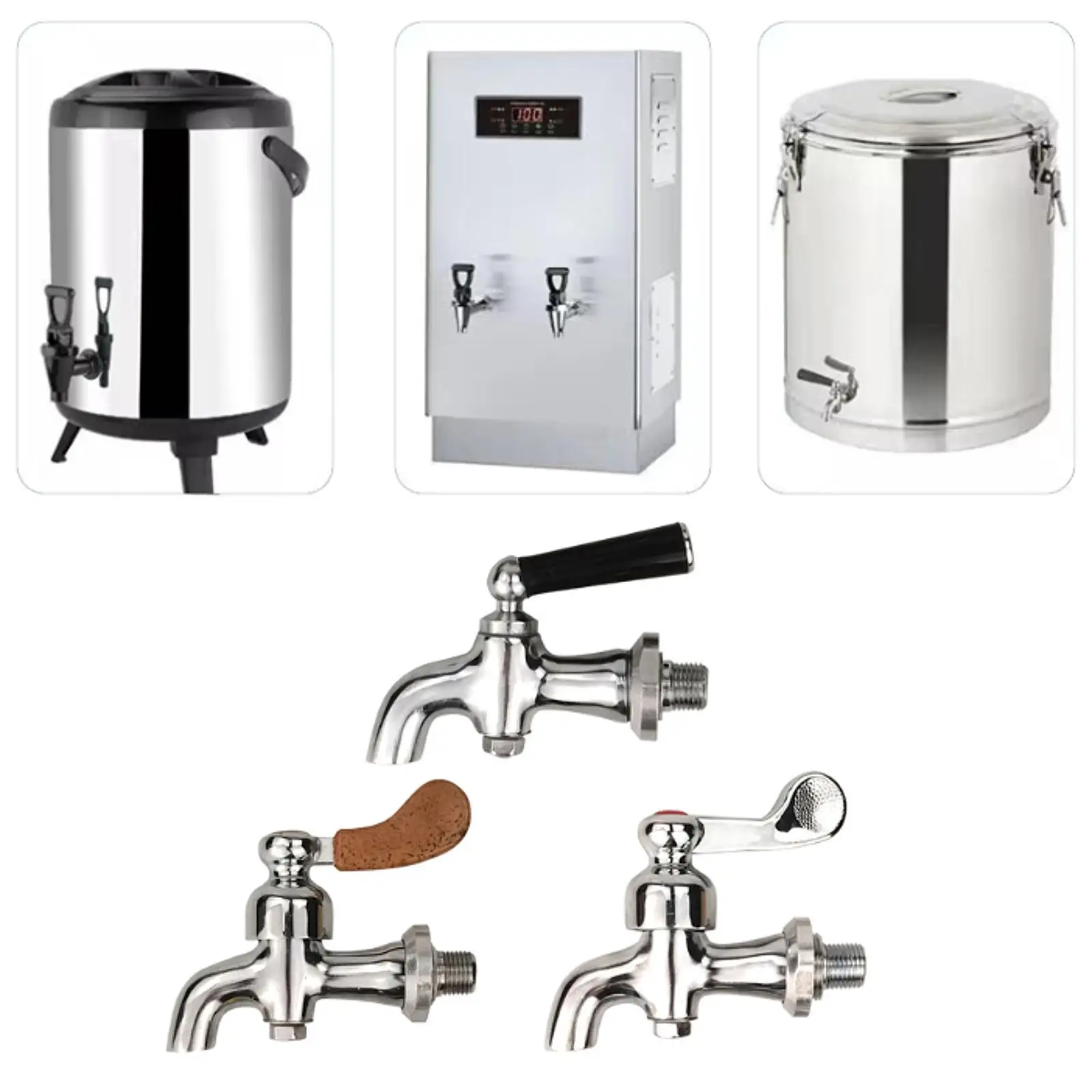 

Coffee Hot Drink Bent Spout Faucet Hot Water Tap for Coffee Jar Milk Tea Bucket Iced Tea Beverage Dispensers Drink Barrel