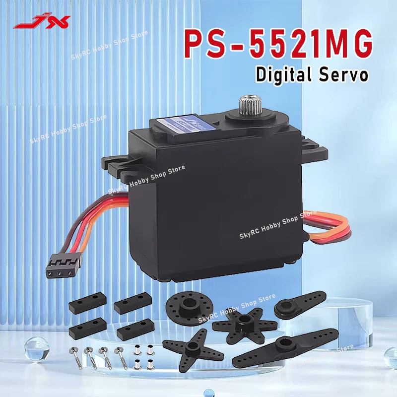 JXサーボ PS-5521MG 20KG高トルクメタルギア標準アナログサーボ RCカー ロボット 飛行機サーボ RCモデル スペアパーツ