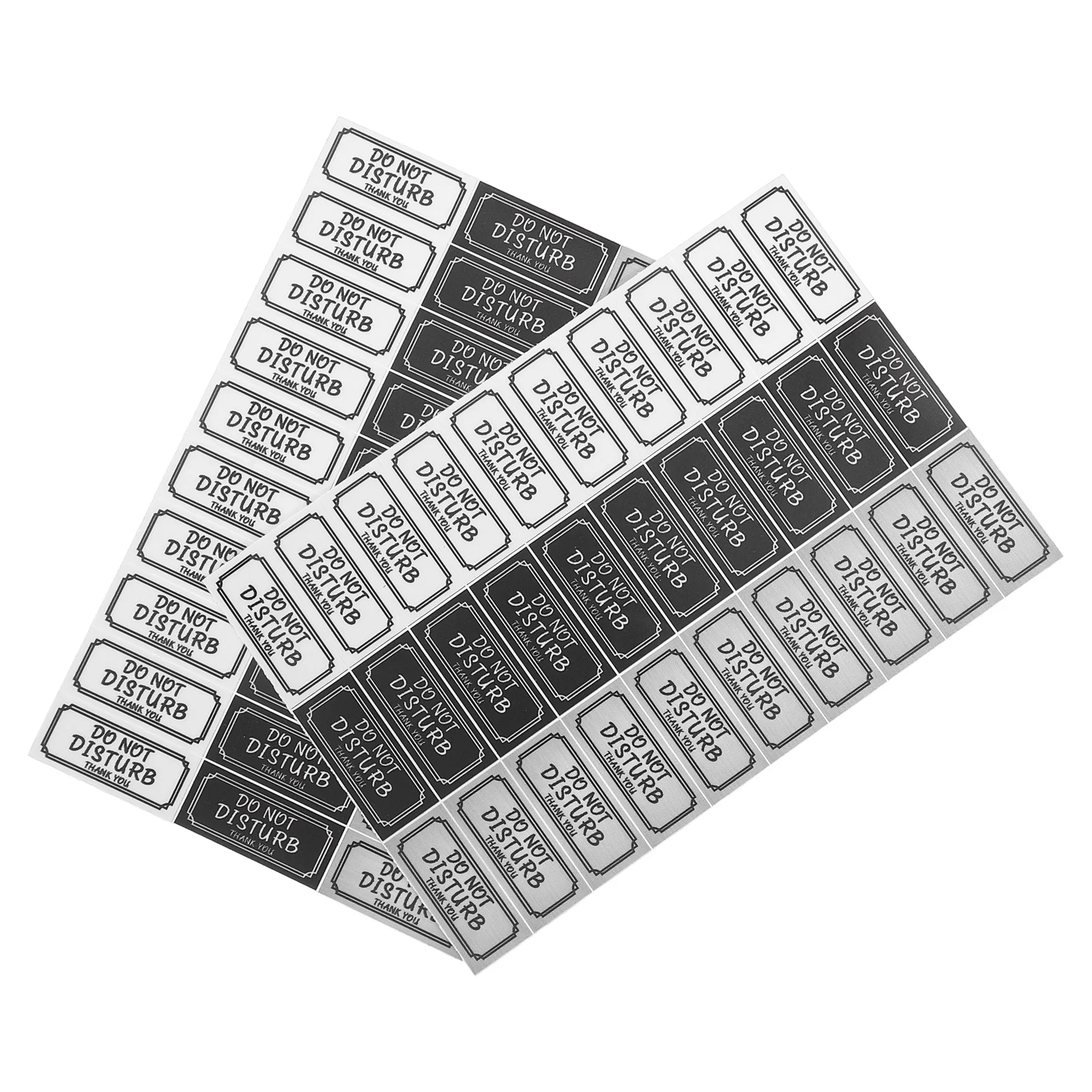 

60Pcs Door Bell Stickers Peel Stick Self-Adhesive No Soliciting Signs Front Door Warning Decals Home Office Apartment Mailbox