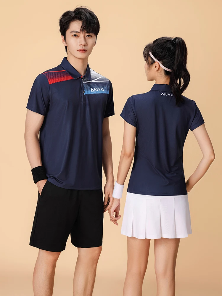 anyi-badminton-uniform-set-short-sleeve-turn-down-collar-sports-wear-for-men-and-women-quick-dry-competition-training-team-un