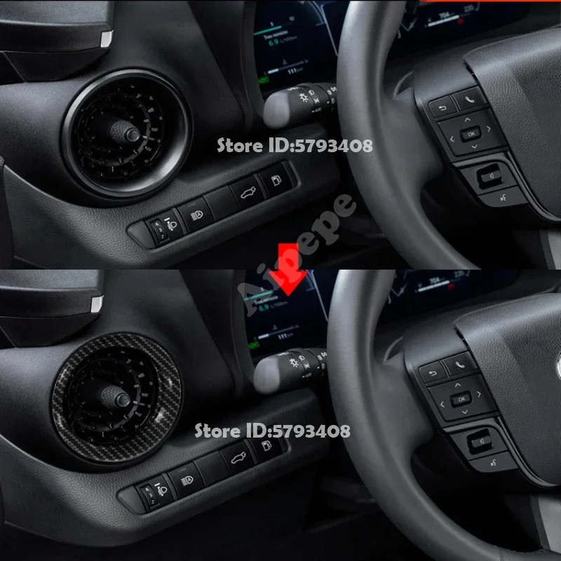 For Toyota CHR C-HR 2024 2025 ABS Side Front Dashboard Air Condition Outlet Cover Left Right AC Vent Trim  Interior Accessories