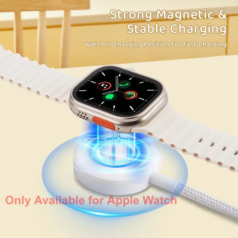 Keychain 3 in 1 For iWatch / Phone USB Charging Cable for iPhone 15 14 Type C/Wireless Charging for Apple Watch Ultra SE/9/8/7/6