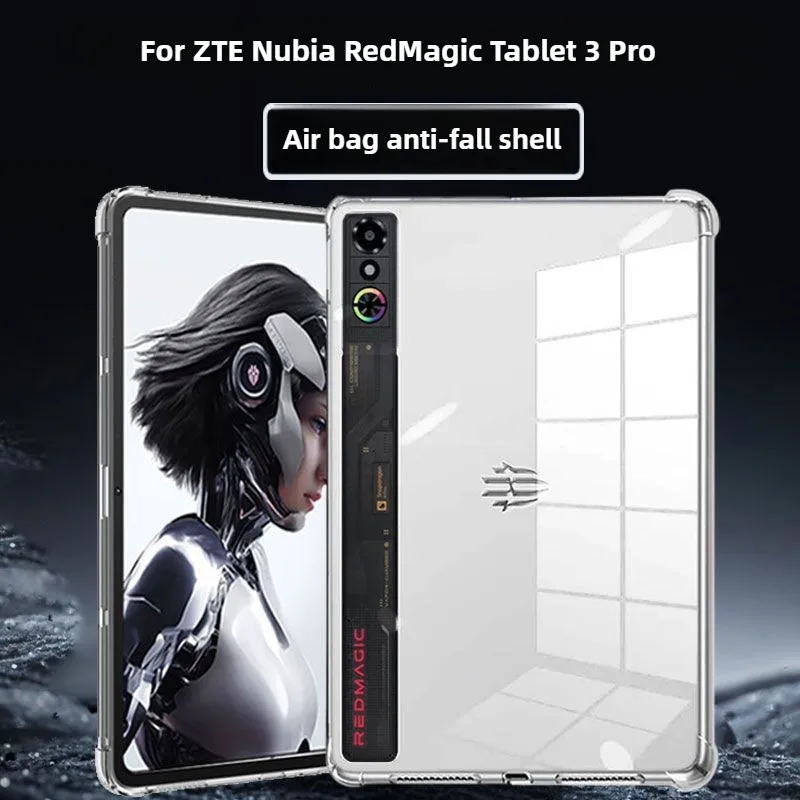

Slim Funda For ZTE Nubia RedMagic Tablet 3 Pro 9.06" Case Clear TPU Back Cover Airbags Shockproof Protector Shell
