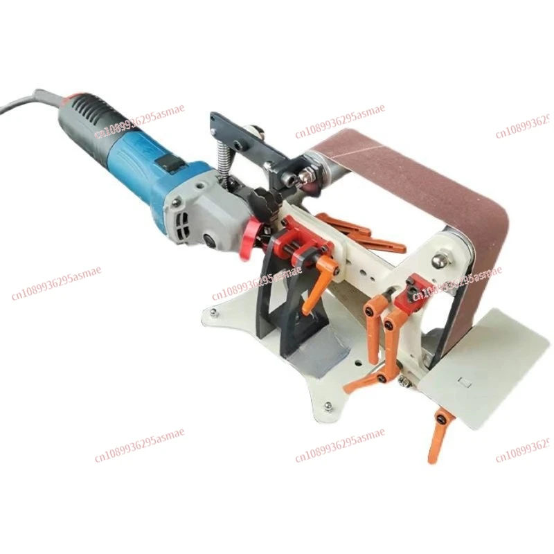 Mini Household Bench Top Belt Sander - Angle Grinder Conversion for Knife V-Angle Sharpening
