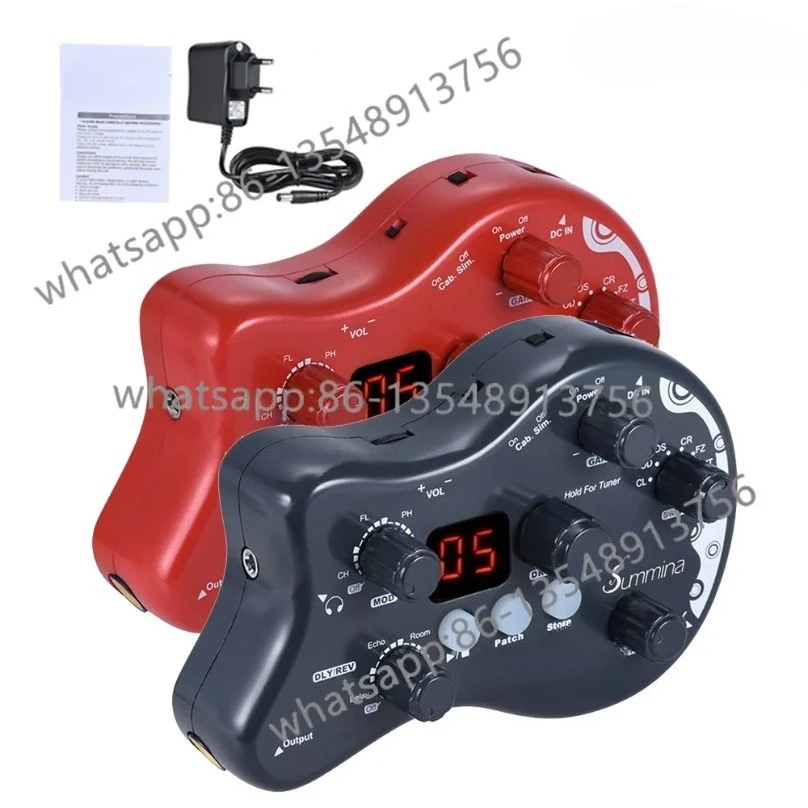 PockRock Portable Guitar Multi‑Effect Pedal 15 Effect Types 40 Drum Rhythms Built‑in Tuner Instrument Accessory
