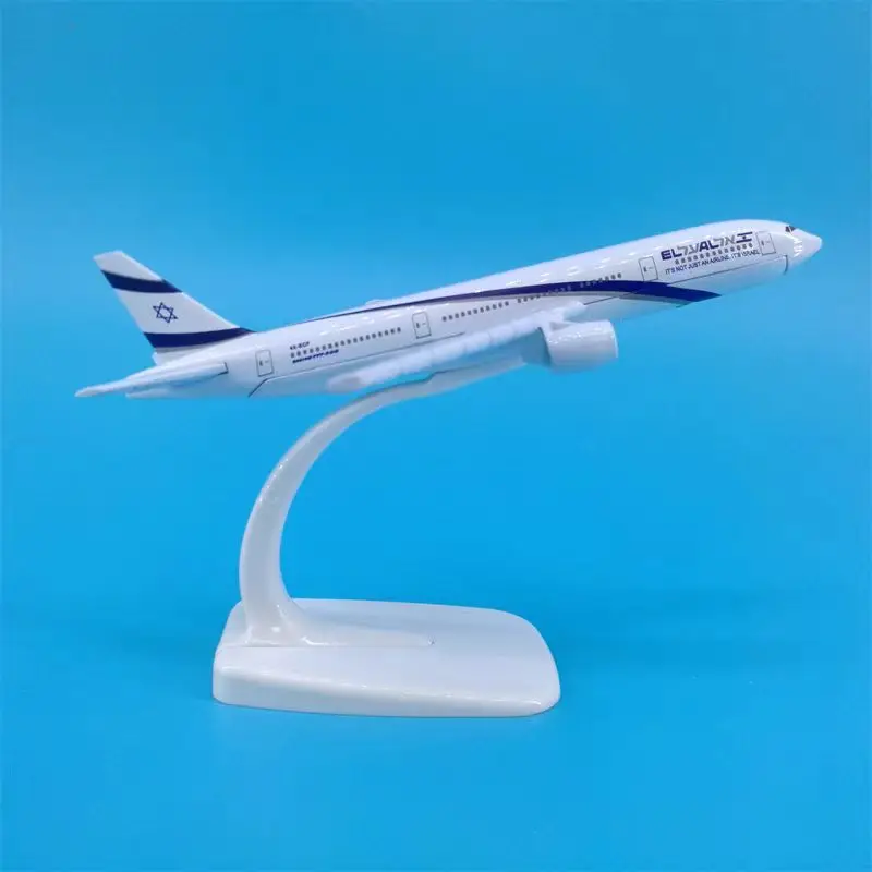 1:400 Scale 16CM Diecast Metal B-777 El Al Air Airlines Aircraft Model Alloy Airplane Model Collection Display Gift Fans Toys