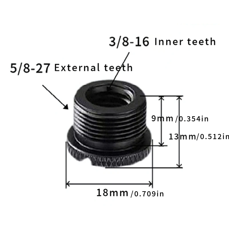 8-teiliges Mikrofonständer-Gewindeadapter-Set 1/4, 3/8 Stecker auf 5/8 Buchse Mikrofonständer-Befestigungsschraubenadapter – Detail 5