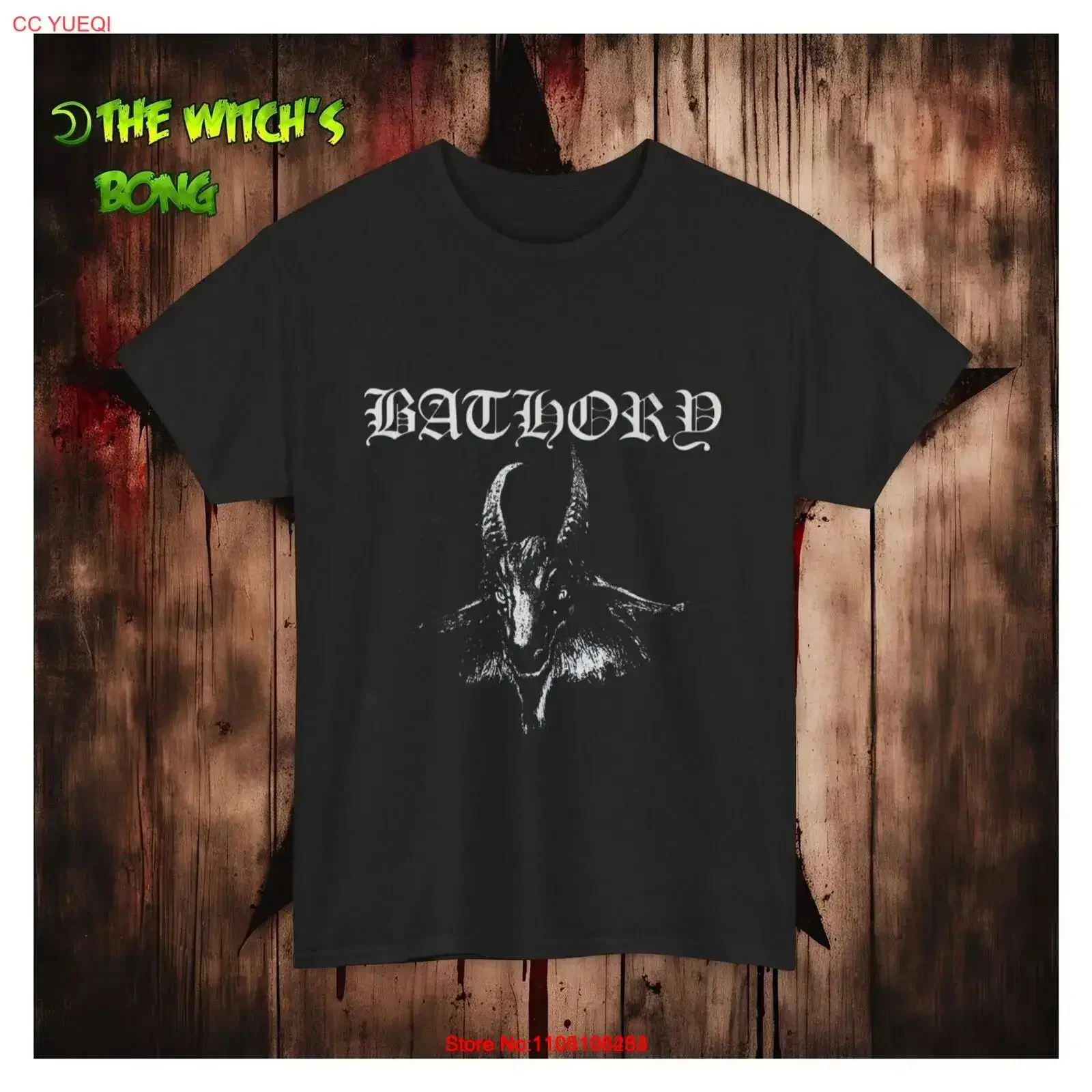 

Bathory Black metal Heavy Cotton T shirt vintage Washed Stretched Slightly Soft graphic Unisex homme fashion streetwear