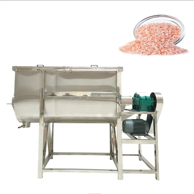 Flour horizontal blender fertilizer tape mixer chemical plastic mixer stainless steel heating mixer