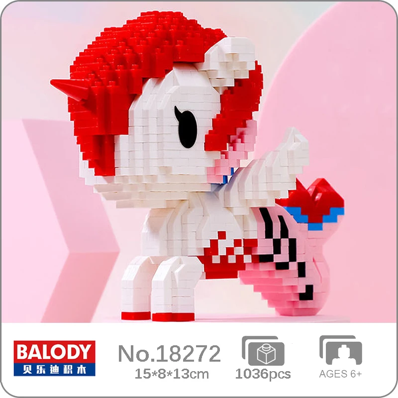 

Balody 18272 Animal World Unicorn Mermaid Fly Horse Monster Pet Doll Mini Diamond Blocks Bricks Building Toy For Children No Box
