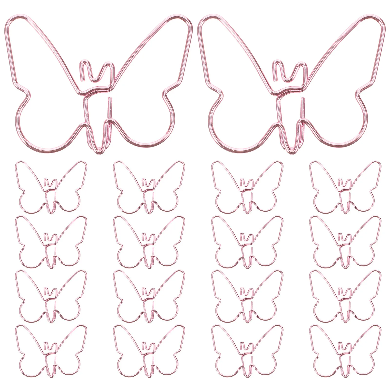 18 قطعة دبابيس ورق لطيف الإبداعية على شكل مقاطع معدنية لمكتب دراسة وثيقة الملفات سجل القصاصات الإشارات المرجعية دبابيس الورق الزخرفية #3