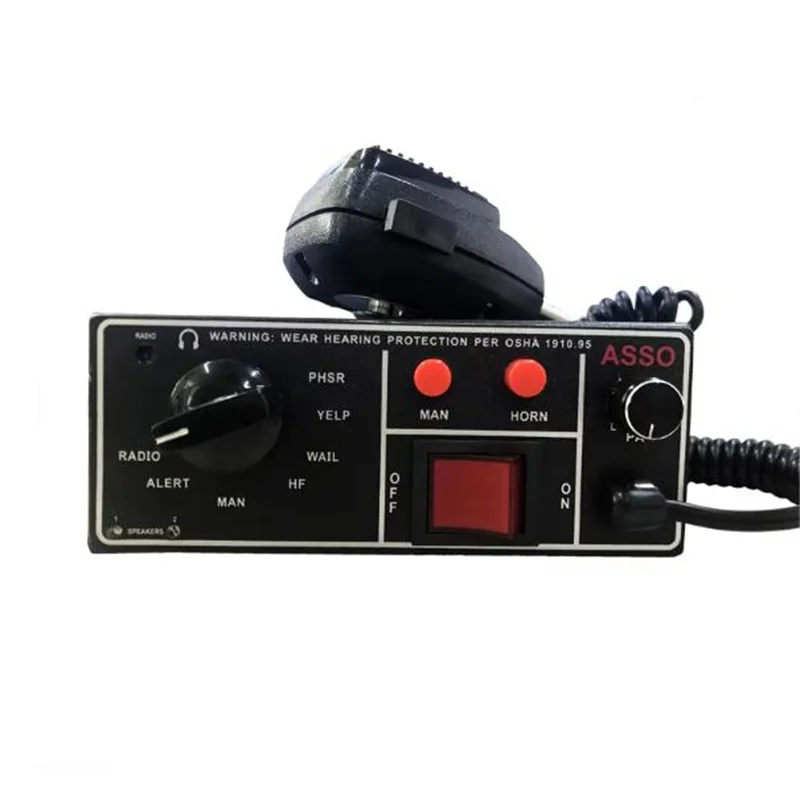 SS700 200W Emergency vehicle Police siren amplifier 7 warning sounds Car alarm with microphone