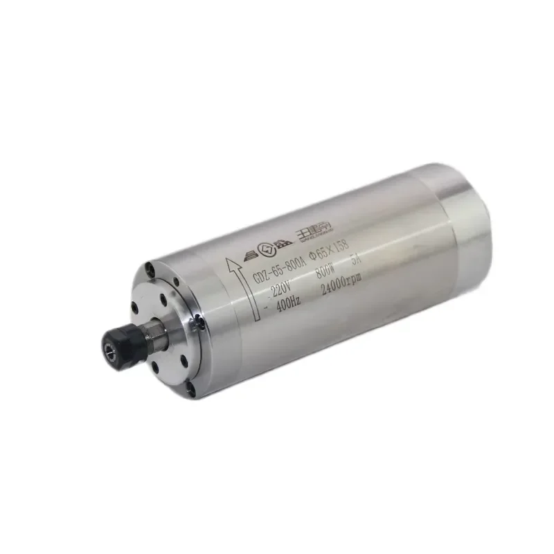 800W Water-Cooled AC Motor For Wood Carving Electrical Spindle Motor view 2