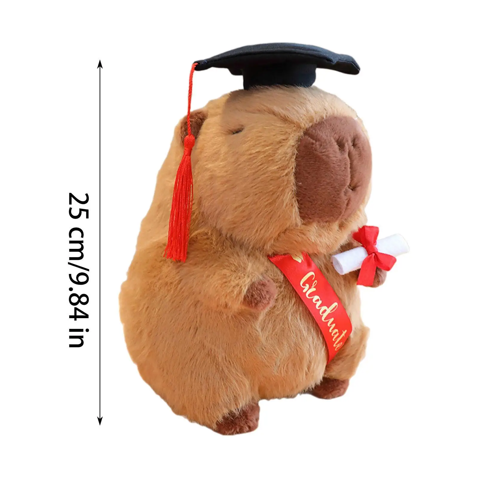 ชุดรูปแบบ kado wisuda ตุ๊กตาหนานุ่ม capybara ผ้ากำมะหยี่น่ารักสำหรับตุ๊กตาหนานุ่มกอด