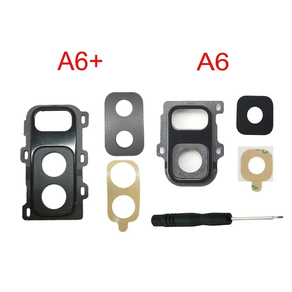 

Pop For Samsung Galaxy A6 2018 A600 A600F A6 Plus A6+ A605F A605 Phone Housing Rear Back Camera Glass Lens Holder Cover + Tools