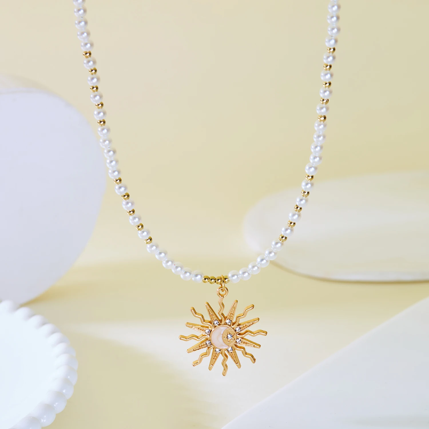 Mode Metall Sun Star Anhänger Halsketten für Frauen Böhmischen Bunte Perlen Kette Halsketten Handgemachte Exquisite Schmuck Geschenke – Detail 15