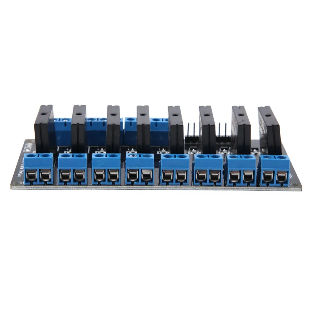 5V 8 Channel Solid State Relay Module 8 Channel High Level Trigger 8 Channel Relay Module 2A with Fuse Relay Module