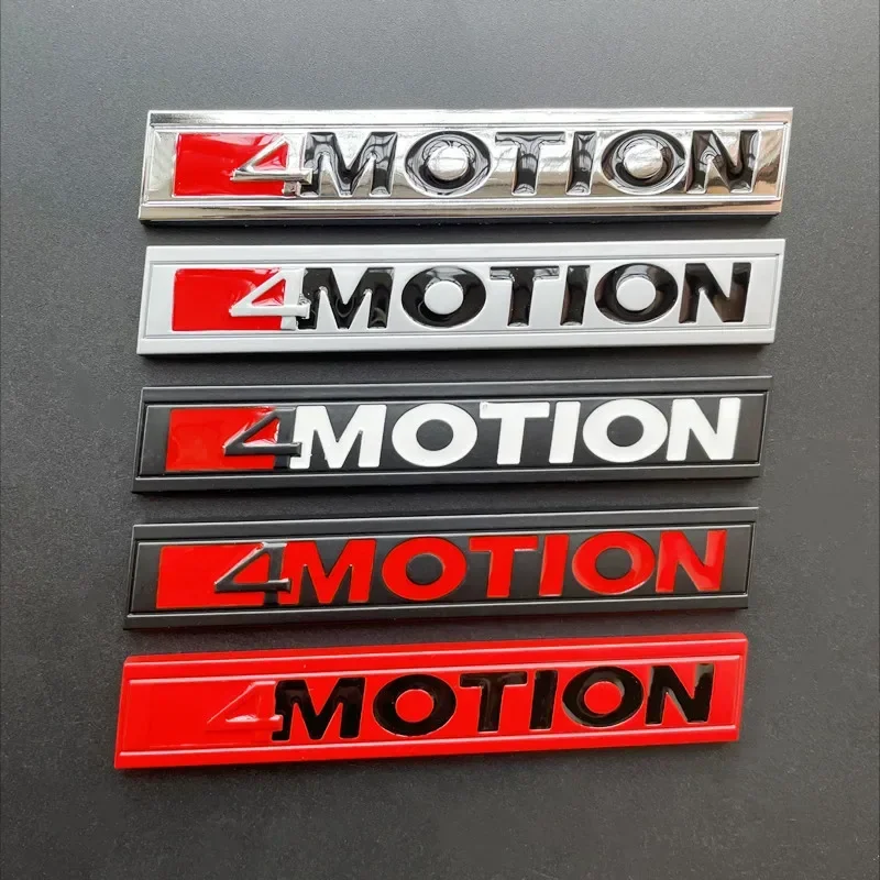 3D Metal 4 Motion Logo 4motion Emblem Car Trunk Badge For Volkswagen CC T5 Golf 4 Passat B6 Tiguan 4MOTION Sticker Accessories