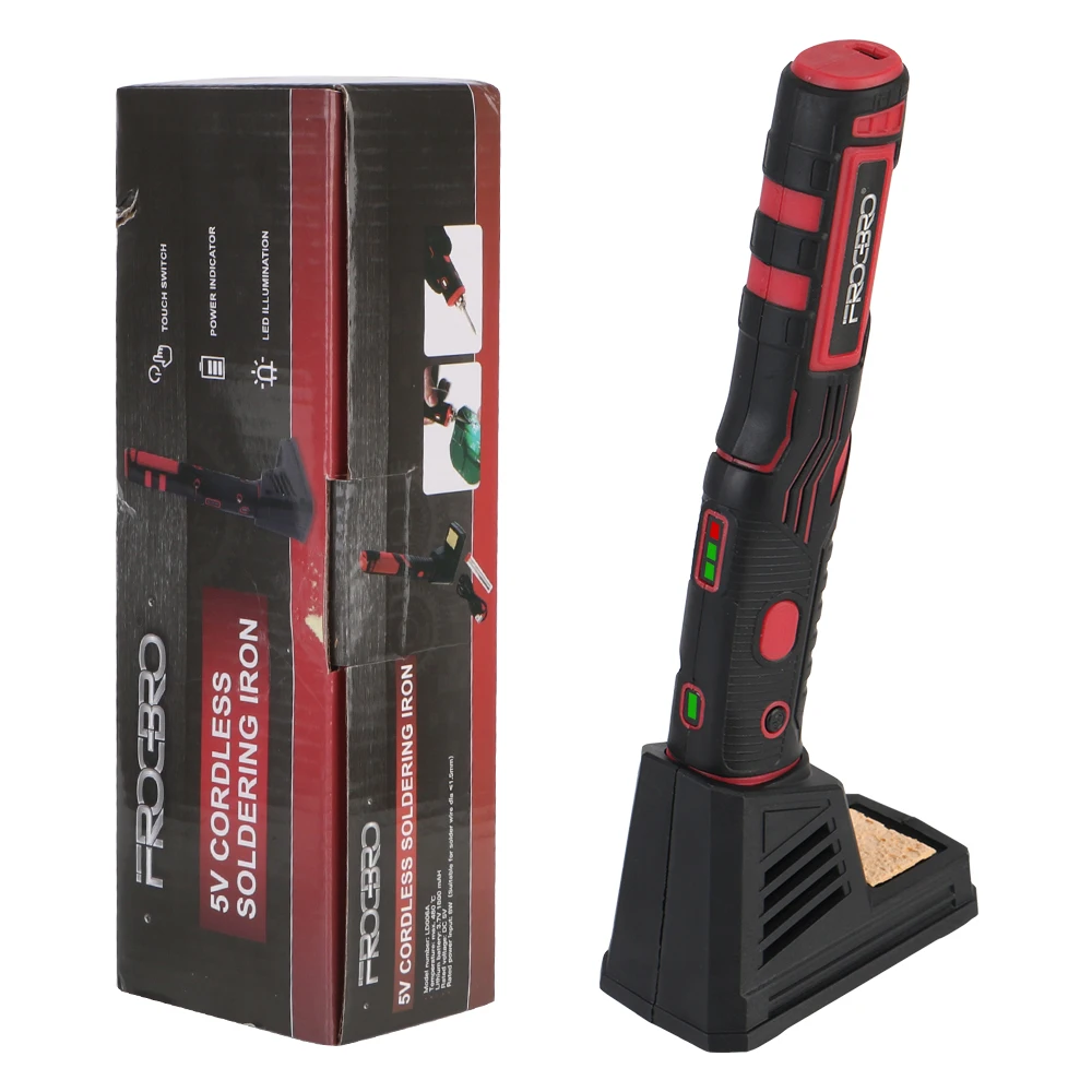 

Беспроводной паяльник профессиональный портативный, 1800 мАч, набор для пайки электроники