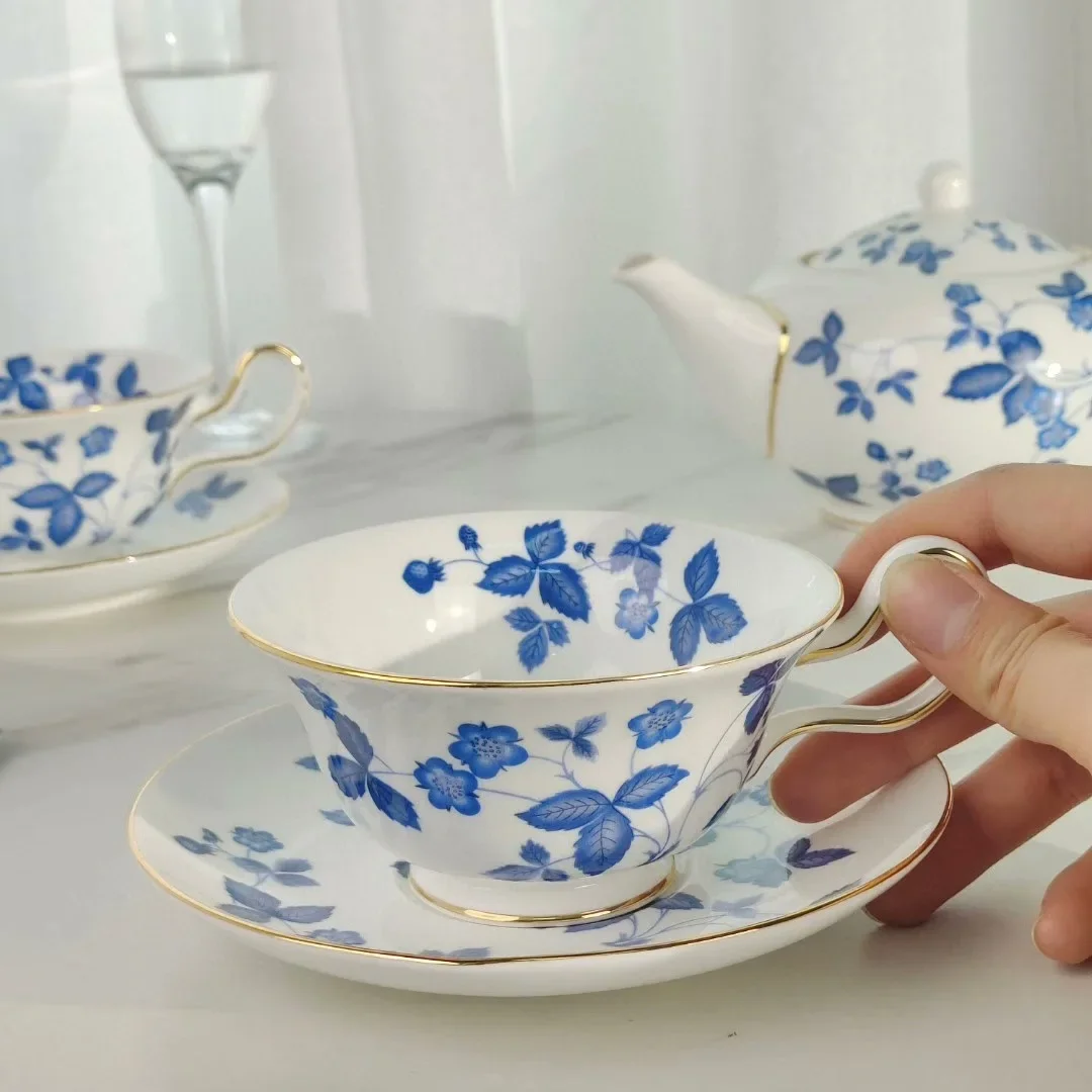 

Bone China Coffee Tea Cup with Saucer Ideal for Daily Use Afternoon Tea and Home Dining Decoration
