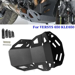 For Kawasaki Versys650 VERSYS 650 KLE650 KLE 650 2015-2023 Lower Engine Guard Bash Bottom Skid Plate Belly Pan Cover Protector