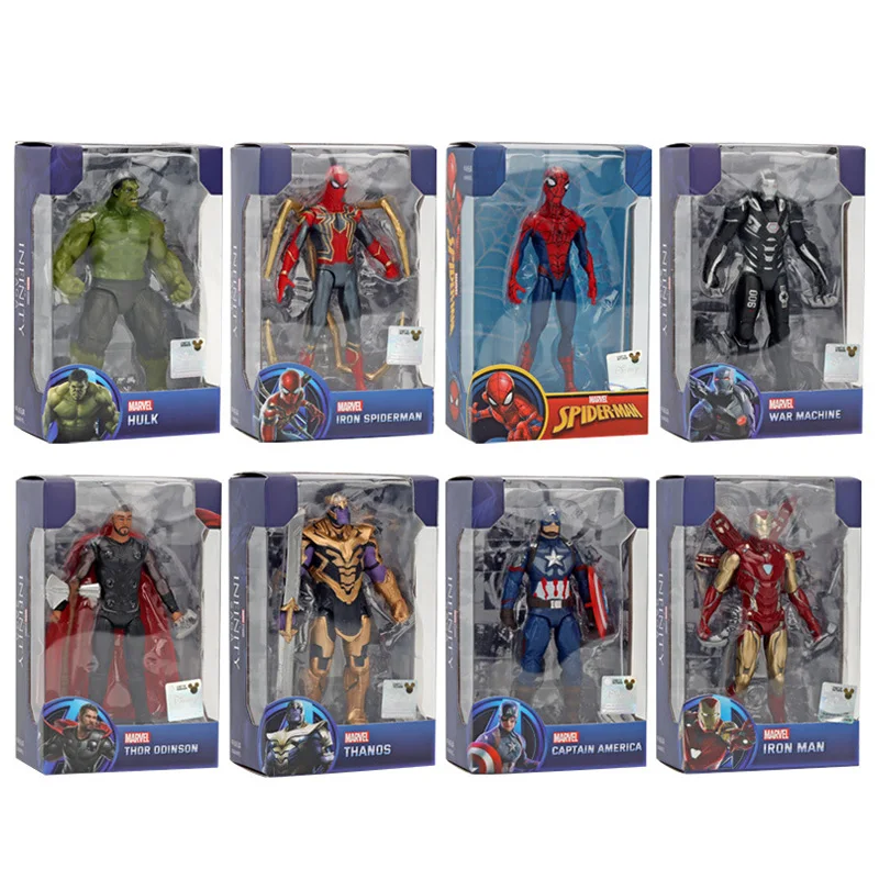 Wunder Rächer exquisite handgemachte Thanos Iron Man Kapitän Amerika Thor Krieg Maschine Hulk Spider Man Modell Spielzeug Weihnachts geschenk – Detail 6