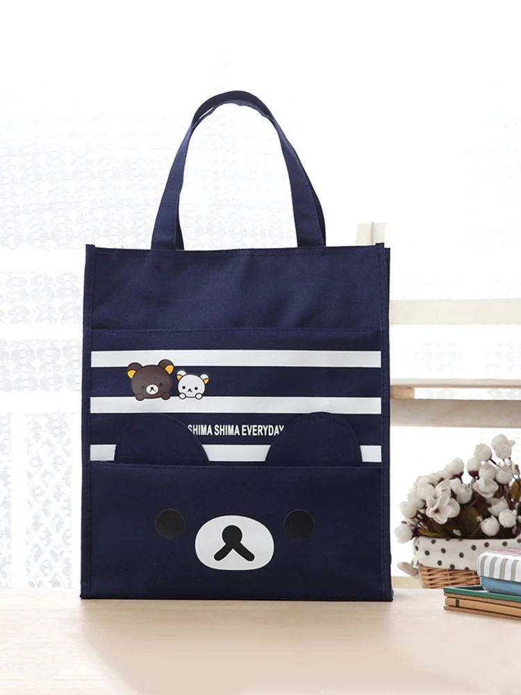 حقيبة حمل للجنسين، حقيبة كتب كرتونية، حقيبة يد محمولة، حقيبة تخزين، حقيبة طالب متعددة الاستخدامات