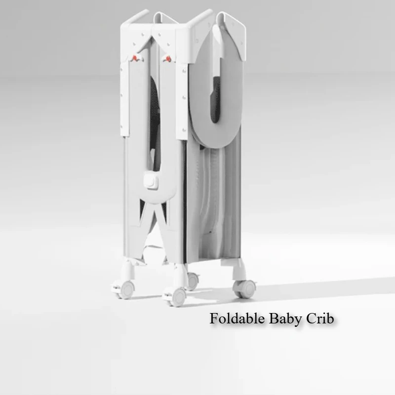 Tempat Tidur Bayi Lipat Portabel yang Dapat Diubah dengan Stasiun Pengganti Popok yang Dapat Disesuaikan untuk Bayi Baru Lahir Desain Modern yang Aman untuk Bayi Laki-laki dan Perempuan.