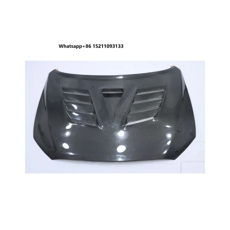 Real Carbon Fiber Bonnet Engine Hood for Lancer EX 2009-2015 Upgrade Carbon Fiber  Car Front Hood