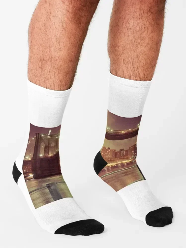 DV - Bk Bridge Socks christmass gift basketball sports stockings crazy Socks Men's Women's