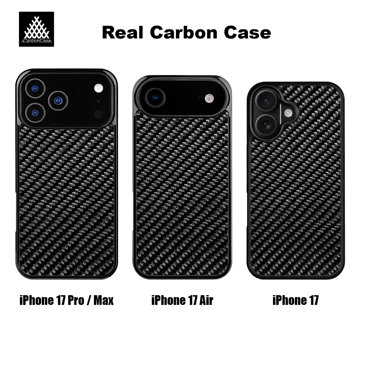 

Магнитный чехол из настоящего тканого углеродного волокна для iPhone 17 Air 17Air 17Pro 17 16 15 14 13 Pro Max Защитный чехол для телефона с MagSafe