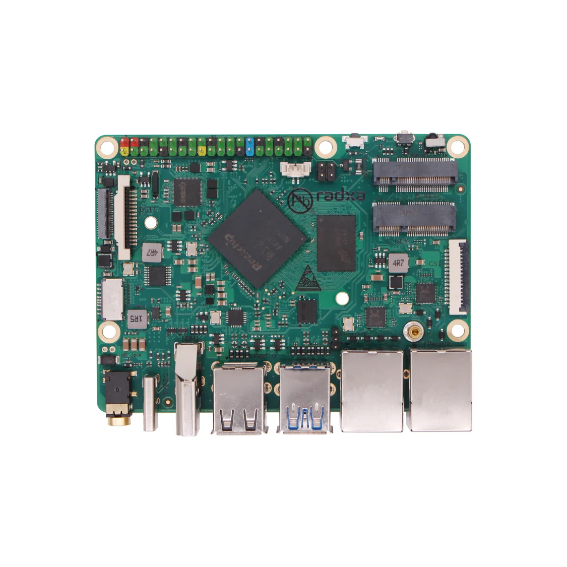 Radxa ROCK 3B RK3568J CPU 4-core SBC, kelas industri, dan HDMI dengan Output 4K, Radxa ROCK 3B RK3568 CPU 4-core SBC,